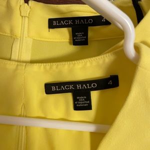 Black Halo yellow two piece matching set.